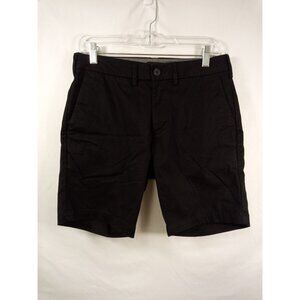 Express Men's Classic Black Flat Front Chino Shorts Size 28 Slim